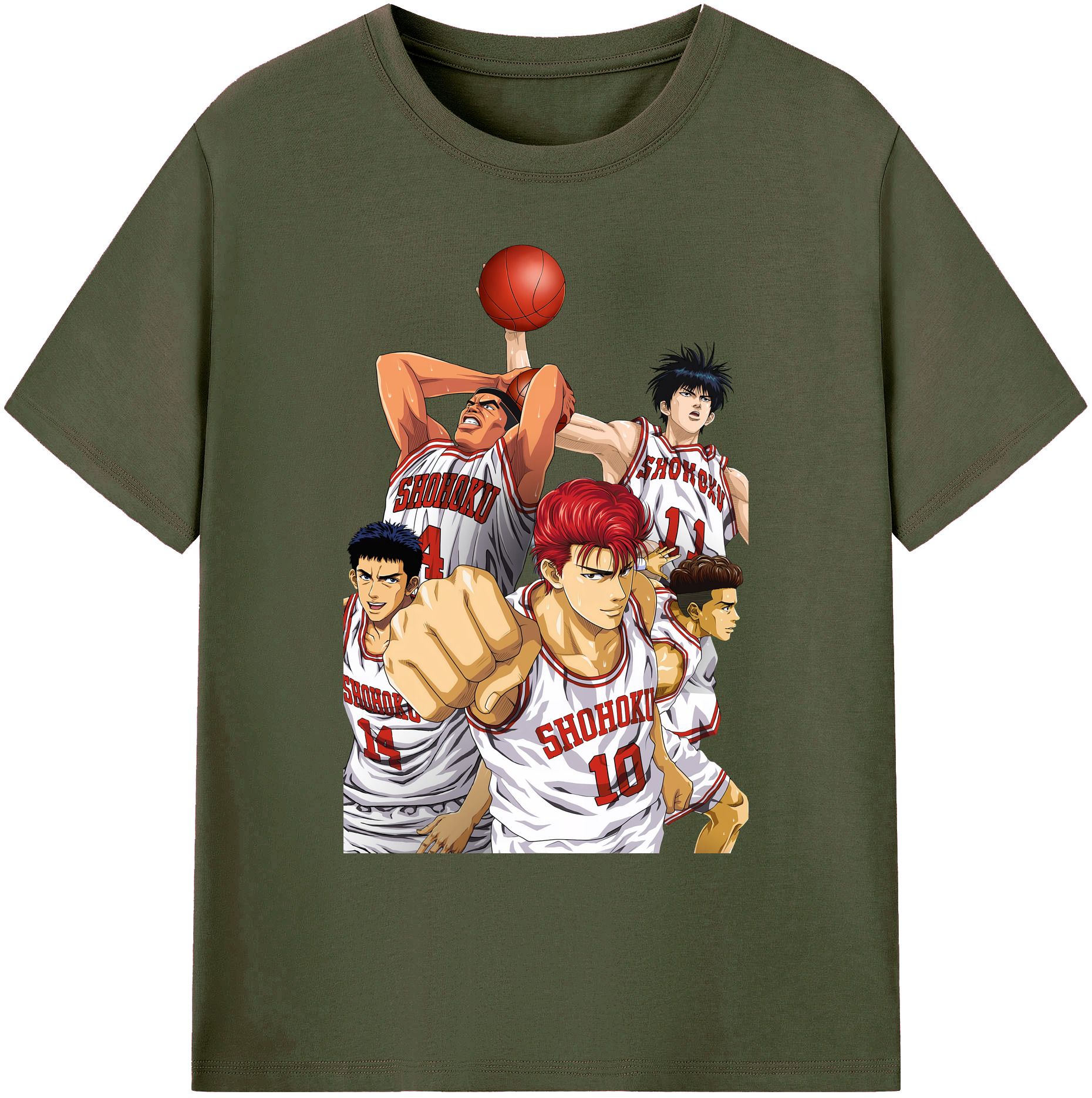 （画像用） SLAM DUNK／スラムダンク 綿100％ メンズ半袖Tシャツ｜肌触りやわらか＆通気性